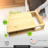 Bamboo Cutting Board with Sliding Drawers and Graters